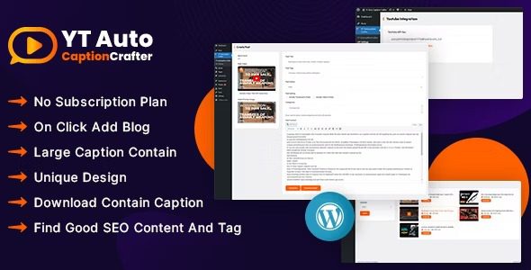 YT Auto Caption Crafter v1.0.0 插件破解版下载