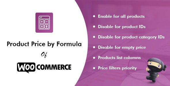 Product Price by Formula for WooCommerce v.2.4.5 插件下载