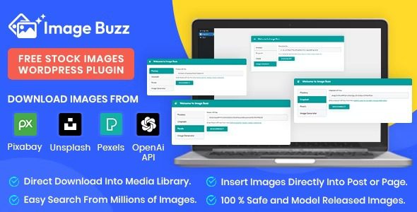Image Buzz v1.0.1 – 免费库存图片 WordPress 插件破解版下载