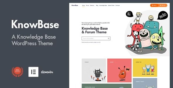 KnowBase v.2.0 – 帮助台和 bbPress WordPress 主题破解版下载