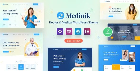 Medinik v1.3.7 – 医生与医疗 WordPress 主题破解版下载