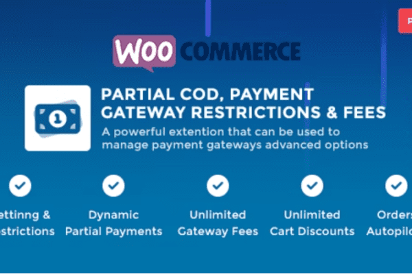 WooCommerce Partial COD v1.5.3 支付网关限制和费用插件下载