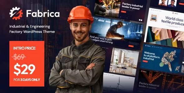 Fabrica v1.20.0 工业与工程工厂 WordPress 主题下载