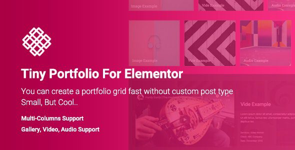 Tiny v1.0.7.4 Elementor 的投资组合小部件插件下载