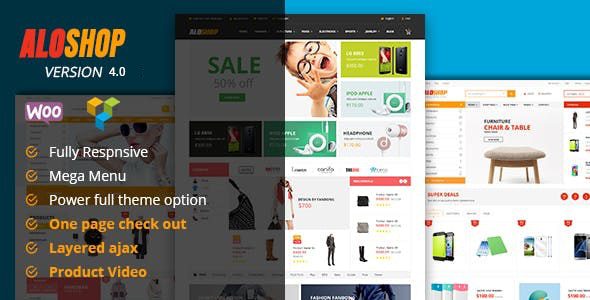 Alo Shop v6.4 – 大型市场 响应式WooCommerce WordPress主题下载
