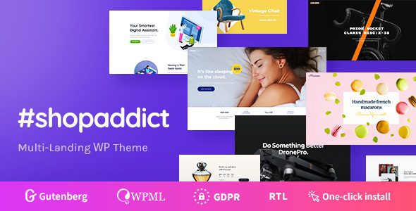 Shopaddict v1.1.3 WordPress 出售任何单品东西主题下载