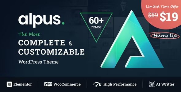 Alpus Pro v1.0.1 创意和 WooCommerce WordPress 主题下载