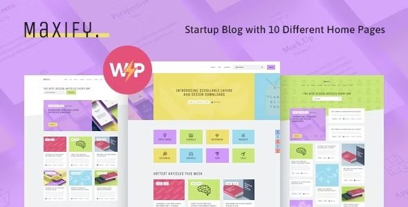 Maxify v1.0.16 – 创业与商业新闻 WordPress 博客主题下载