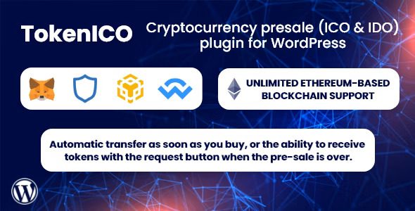 TokenICO v1.1.3 适用于 WordPress 的加密货币预售（ICO 和 IDO）插件