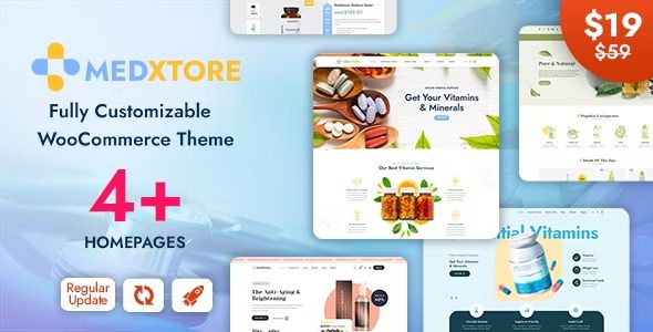 MedXtore v3.3.3 药房、医疗和美容 Elementor WooCommerce 主题下载
