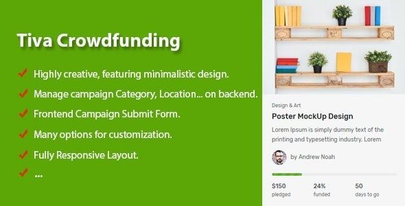 Tiva Crowdfunding v2.0 – WordPress众筹系统插件下载