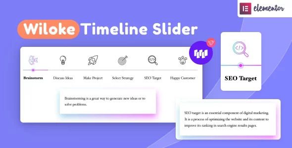 Wiloke Timeline Slider for Elementor v1.1.0 时间轴插件