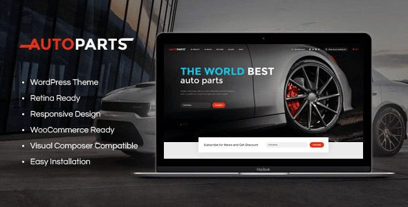 AutoParts v1.5.8 汽车零件商店和汽车服务 WordPress 主题下载 + Elementor