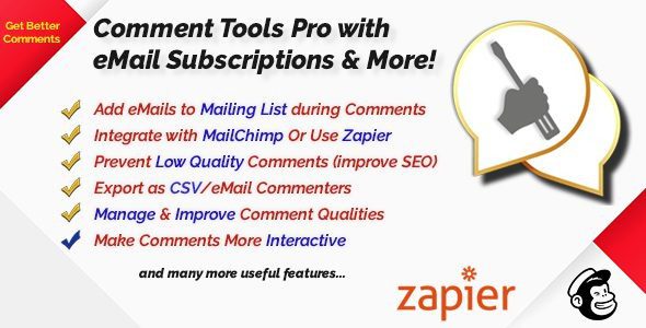 Comment Tools Pro v5.6.1 评论一系列实用工具插件下载