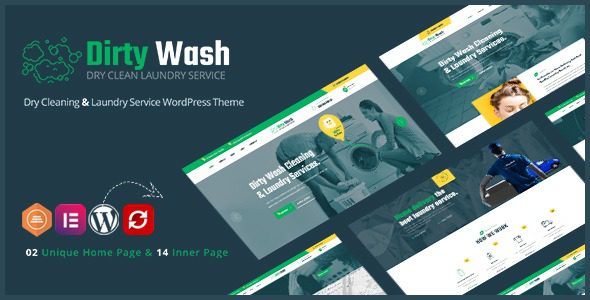 DirtyWash v1.0.6 洗衣服务 WordPress 主题下载
