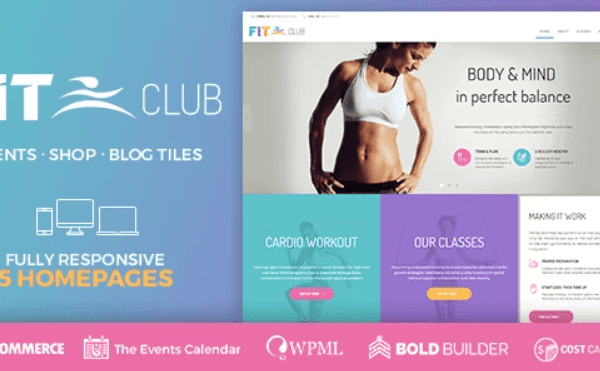 Fitness Club v1.4.7 健康与健身房 WordPress下载