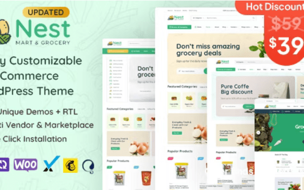 Nest v1.8.6 – 多用途 WooCommerce WordPress 主题下载