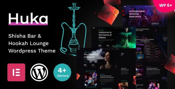 Huka v.1.2 – 水烟吧和水烟酒廊WordPress 主题下载