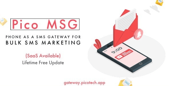 PicoMSG v1.6 电话作为群发短信营销的短信网关应用源码下载