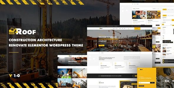 TheRoof v1.1.0 建筑与建筑 WordPress 主题下载