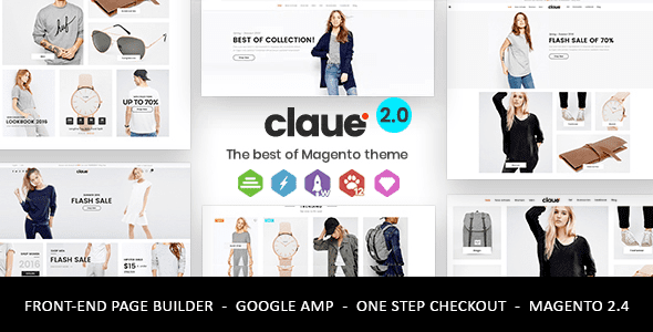 Claue Magento 2 Theme v2.1.18 [M1, M2] 干净简约的 Magento 主题下载