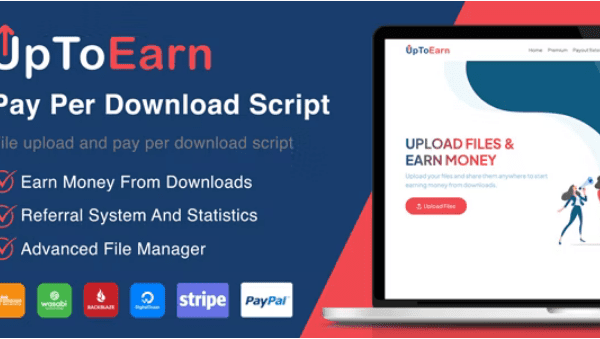 UpToEarn v.1.3 – 文件上传和付费下载源码下载(SAAS Ready)