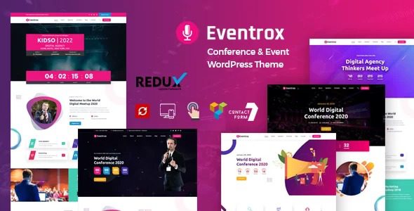 Eventrox v1.0.1 – 会议和活动 WordPress 主题下载