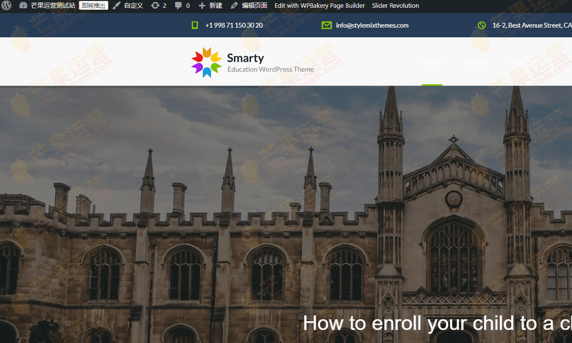 Smarty 学校幼儿园WordPress主题破解版下载