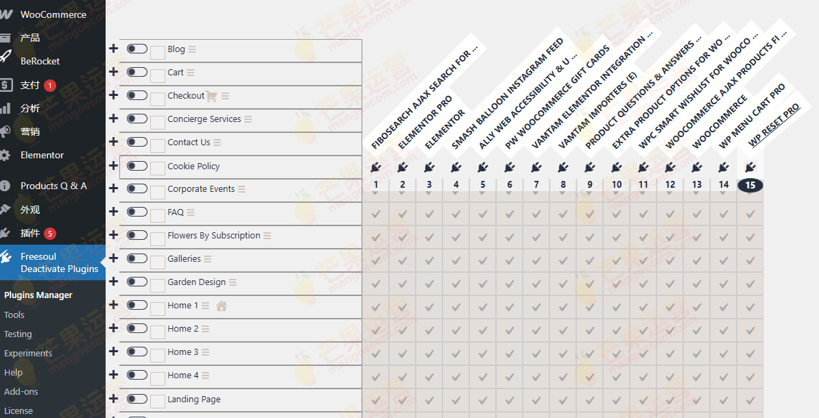 Freesoul Deactivate Plugins PRO 停用特定页面上的插件下载