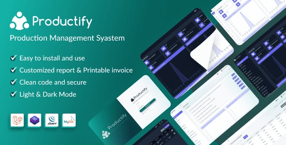 Productify v4.0.4 生产管理系统PHP源码下载
