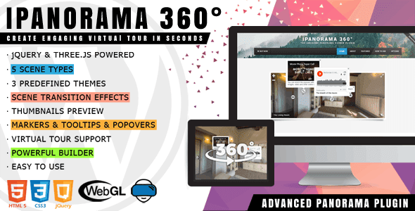 iPanorama 360° v1.9.1 360度vr虚拟全景浏览器插件下载