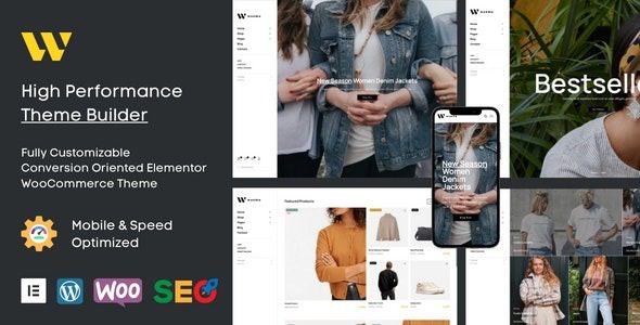 Wooma v1.0.8 – 现代 Elementor WooCommerce 主题下载