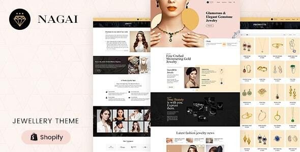 Nagai Jewelry Responsive Shopify Theme May 6, 2023 主题下载
