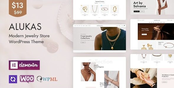 Alukas v2.0.17 – 现代珠宝店 WordPress 主题下载