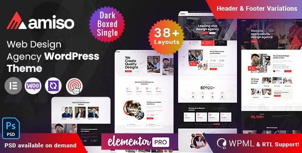 Amiso v.9.0 – 网页设计机构wordpress主题下载