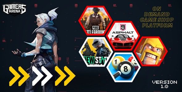 Gamers Arena v4.1 – 数字在线游戏商店、游戏充值、优惠券和玩家 ID 销售工具源码下载