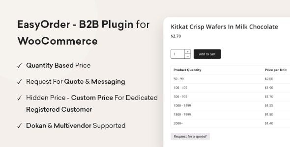 EasyOrder v.1.0.2 – WooCommerce 的 B2B 插件下载