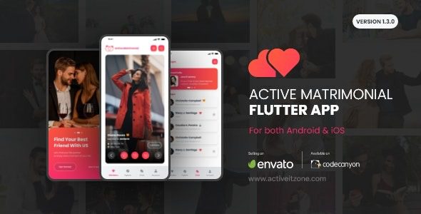 Active Matrimonial Flutter App v2.5 婚恋app源码下载