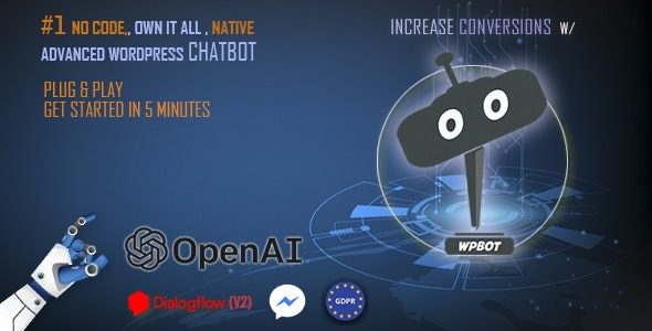 AI ChatBot for Automated Live Chat Support v15.2.5 – ChatGPT网站聊天机器人插件下载