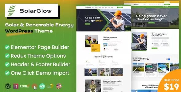 Solarglow v1.1.0 – 太阳能和可再生能源 WordPress 主题下载
