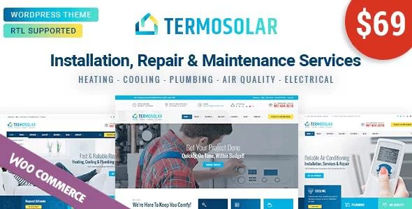 Termosolar Maintenance Services WordPress Theme v3.5 维护服务 WordPress 主题下载