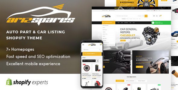 Azirspares v1.0.2 – 汽车零件和汽车列表 Shopify 主题下载