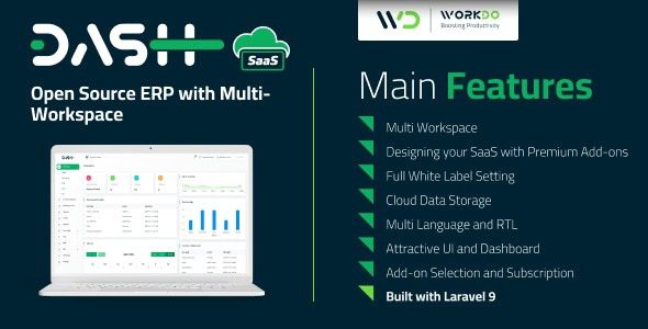 WorkDo Dash SaaS v6.6 具有多工作空间的开源 ERP源码下载