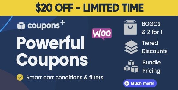 Coupons + v.2.2.5.2 高级WooCommerce优惠券插件下载