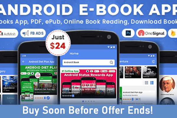 Android EBook App v18.0 图书应用程序、PDF、ePub、在线图书阅读、下载图书源码下载