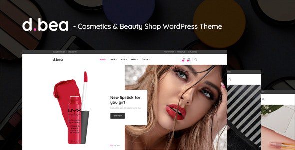 DBea v1.0 – 化妆品和美容店 WordPress 主题下载