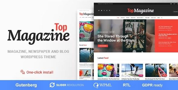 Top Magazine v1.2.2 博客和新闻 WordPress 主题下载