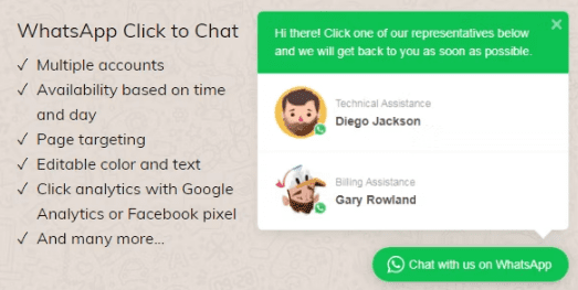WhatsApp Click to Chat Plugin for WordPress v2.2.12 适用于 WordPress 的 WhatsApp 点击聊天插件下载