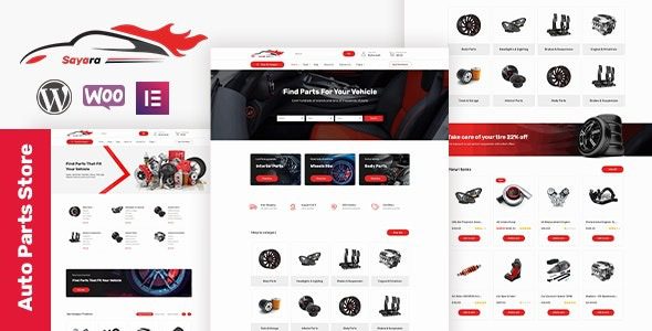 Sayara v1.2.6 汽车配件店 WooCommerce WordPress 主题下载 [已激活]