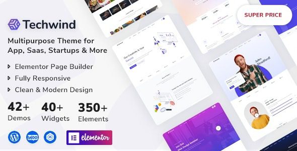 Techwind v1.0.1 多用途登陆 WordPress 主题下载